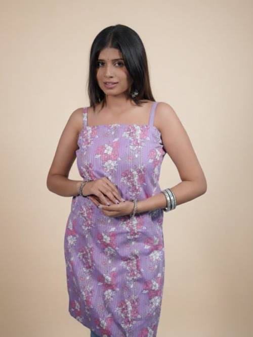 Lavender Lace Whisper Kurti