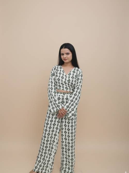Azure Rayon Coord Set