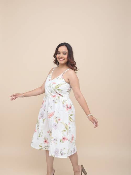 Cambric Knee Length Midi