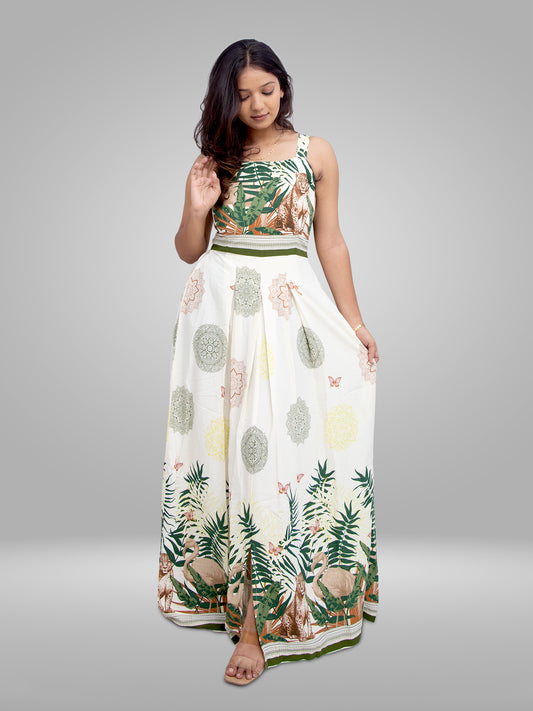 Rayon Floor Length Midi