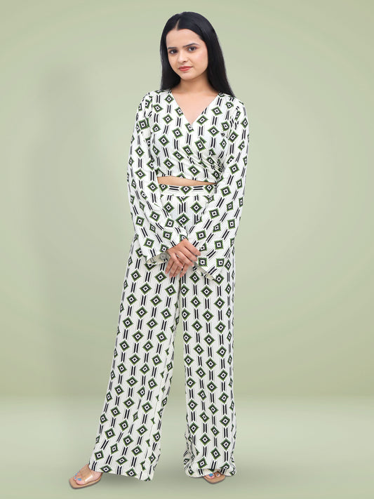 Azure Rayon Coord Set