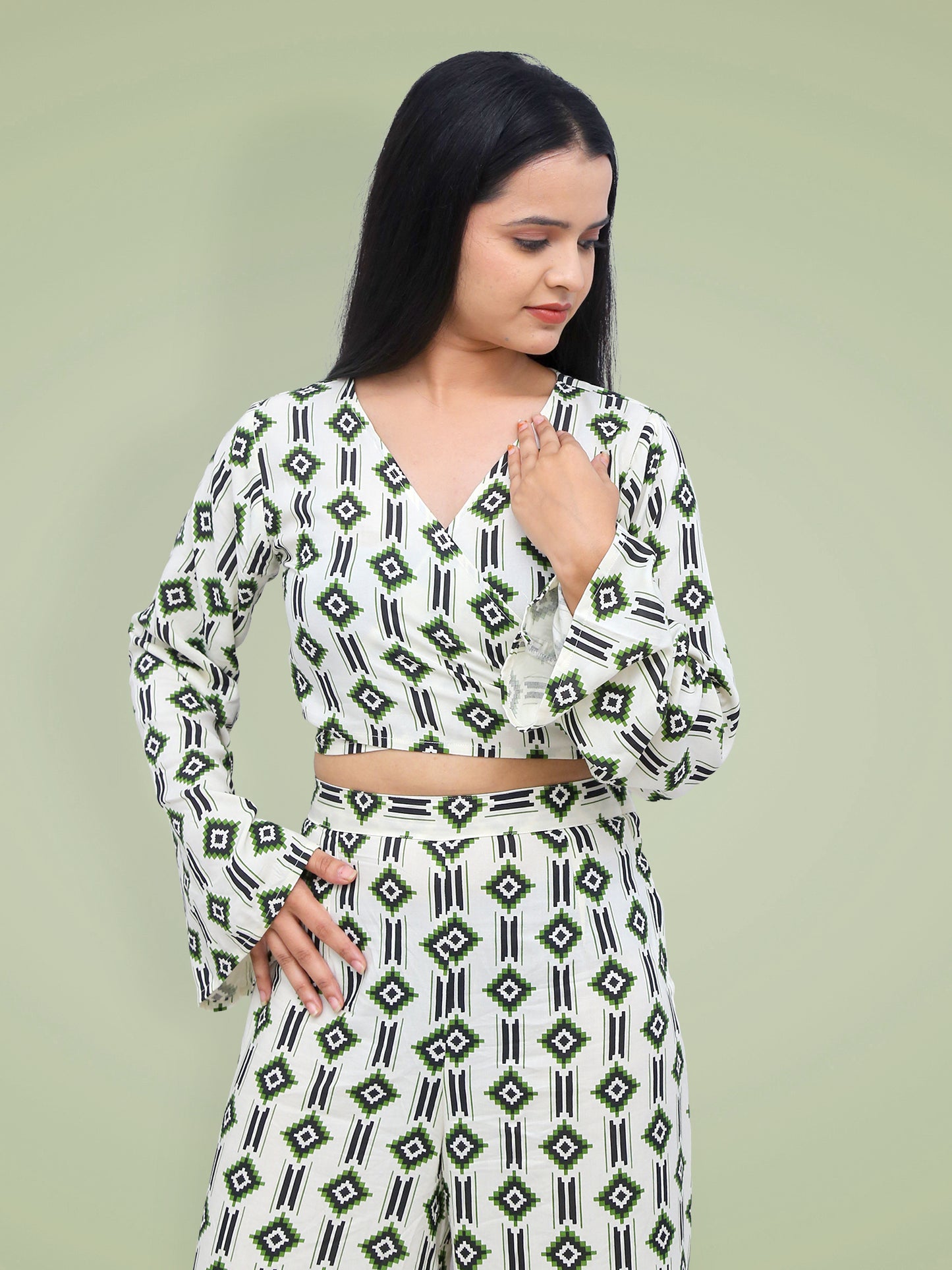 Azure Rayon Coord Set